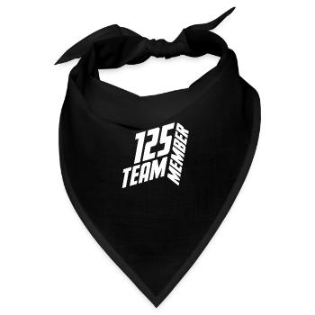 TEAM MEMBER 125 JERSEY NUMBER SHIRT NUMBER - Bandana - Schwarz - Vorne