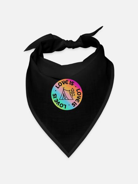 Camping: Liebe ist. - Bandana - Schwarz