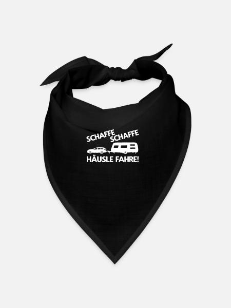 Campingplatz Wohnwagen Lustiges Camping - Bandana - Schwarz