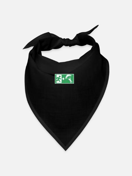 Funny skydiving saying Skydiver (en anglais) - Bandana - noir