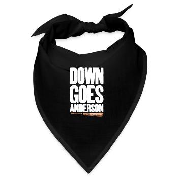 Down Goes Anderson Viral Baseball - Bandana - Schwarz - Vorne