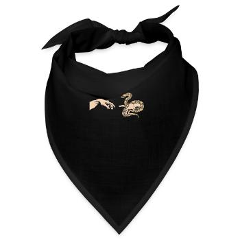 Python Liebe Lustige Python Schlange - Bandana - Schwarz - Vorne