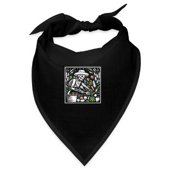 Garten Goth Dark Art Gardening - Bandana - Schwarz - Vorne