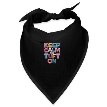 Diy-teppich Lustiger Teppich Tufting - Bandana - Schwarz - Vorne