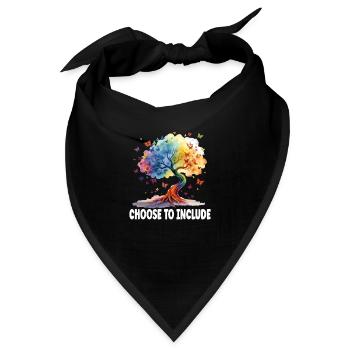 Wählen Sie die Option "Einschließen" - Bandana - Schwarz - Vorne