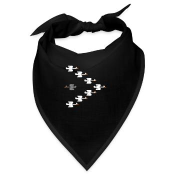 Inspirational Swim Against The Current Anti - Bandana - Schwarz - Vorne