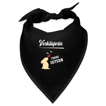 Verkäuferin Ostern Geschenk Einzelhandel Verkauf - Bandana - Schwarz - Vorne