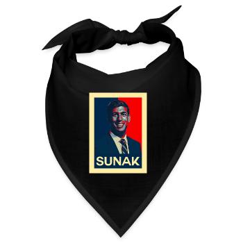 Rishi Sunak Britische Politik Konservative Partei - Bandana - Schwarz - Vorne
