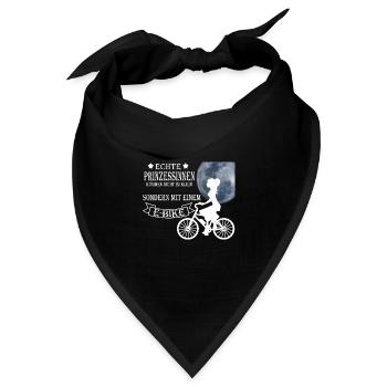 ECHTE PRINZESSINNEN KOMMEN NICHT IM KLEID - Bandana - Schwarz - Vorne