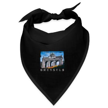 | Brüssel Cinquantenaire - Bandana - Schwarz - Vorne