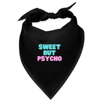 Sweet but Psycho Einhorn - Bandana - Schwarz - Vorne