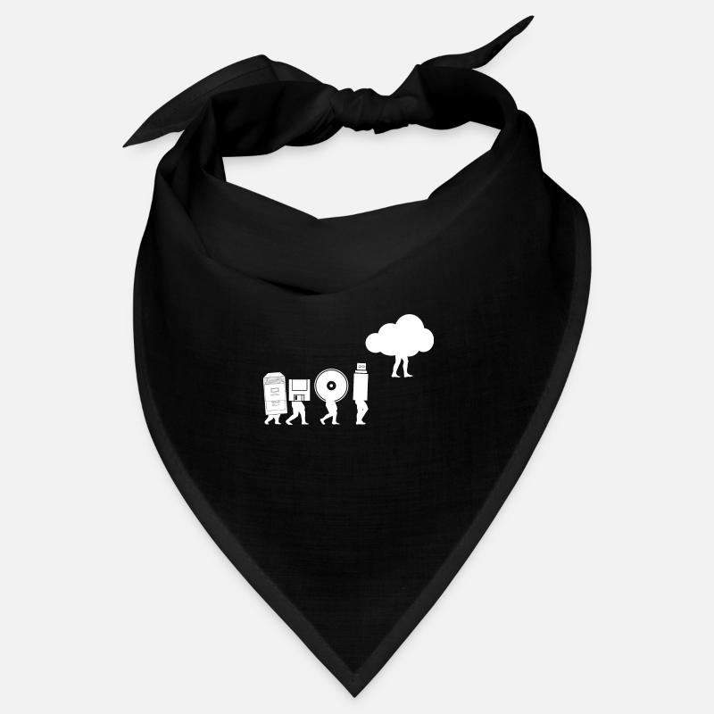 Evolution du stockage des données Codage Informatique Cloud Bandana