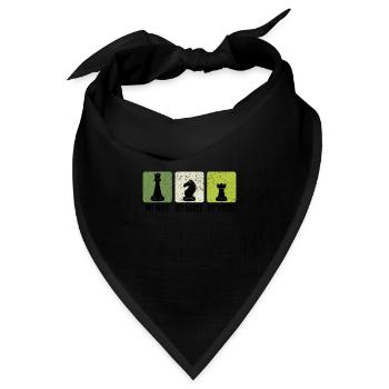Chess Player Chess Games Chess Pun - Bandana - Schwarz - Vorne