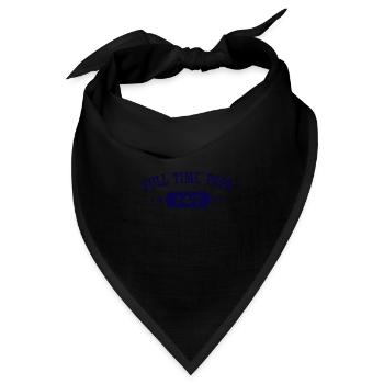 Dad Full Time Single Parent Papa - Bandana - Schwarz - Vorne