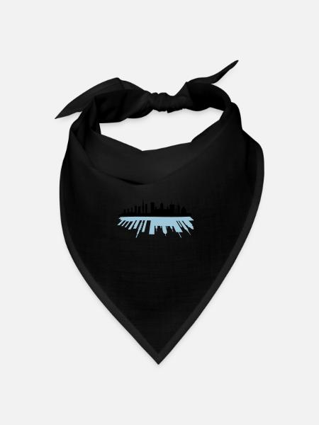 city skyline - Bandana - black