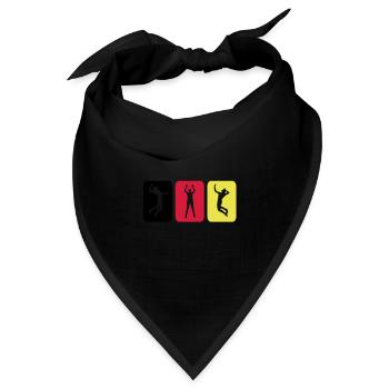 Volleyball Piktogramm Germany - Bandana - Schwarz - Vorne