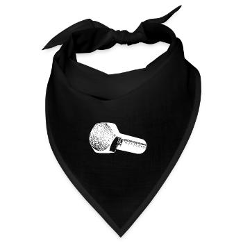 Werkstattschrauber Schrauber Papa Schraube - Bandana - Schwarz - Vorne