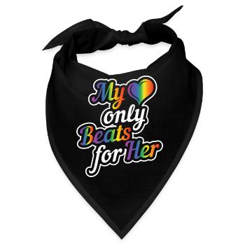 Gay Pride Schwul Lesbisch LGBT LGBTQ Geschenk - Bandana - Schwarz - Vorne