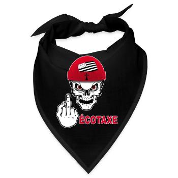 Breizh Fick mit Steuer - Bandana - Schwarz - Vorne