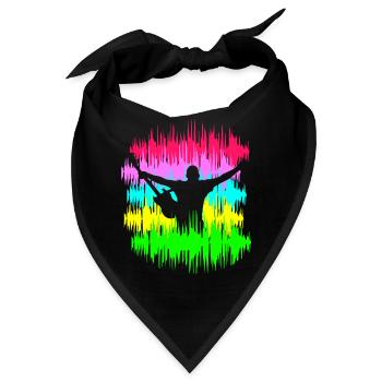festival - Bandana - Schwarz - Vorne