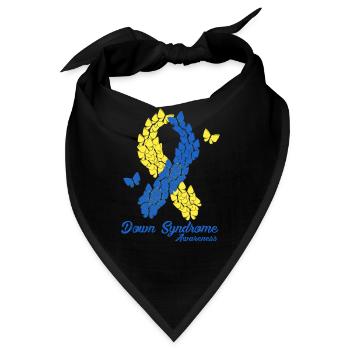 Down-Syndrom-Bewusstsein - Bandana - Schwarz - Vorne