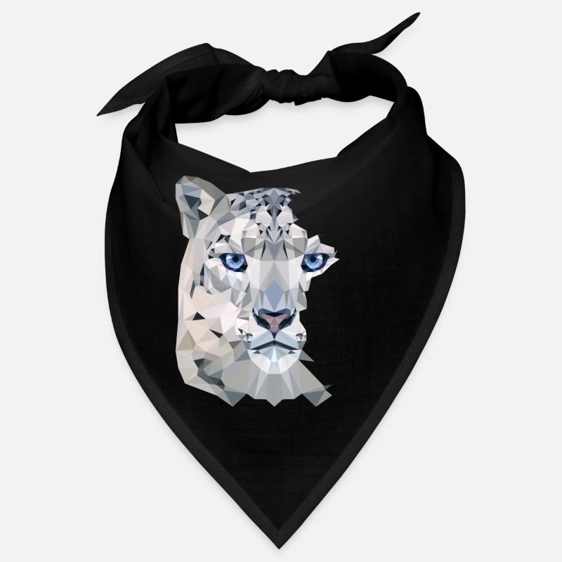 Split Leopard Snow - Bandana - noir