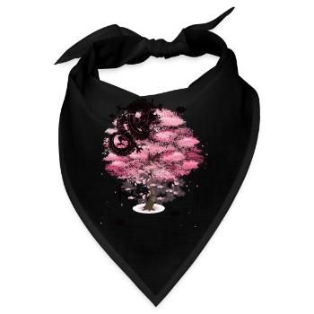 chinesischer Baum - Bandana - Schwarz - Vorne
