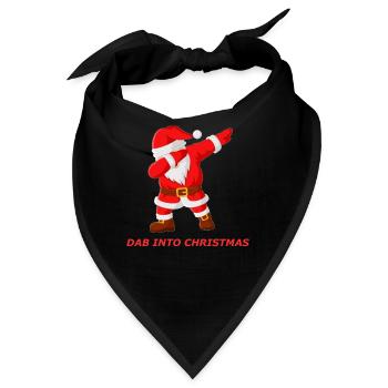 DAB Weihnachtsmann - Bandana - Schwarz - Vorne