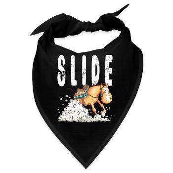 Westernpferd Slide - Bandana - Schwarz - Vorne