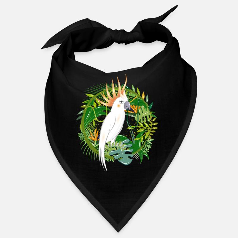 jungle mystérieuse avec oiseau cacatoès Bandana