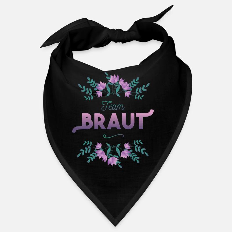 Team Braut mit Blumen Dekor Bandana