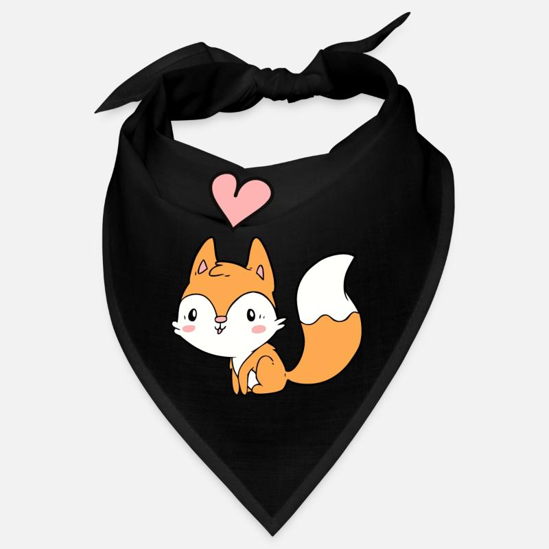 Fuchs - Bandana - Schwarz