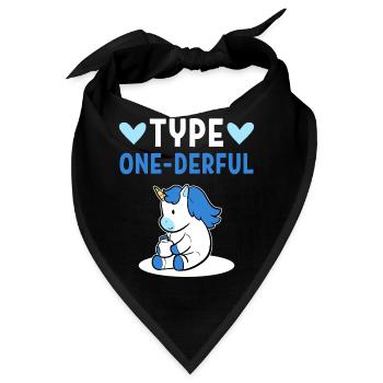 Diabetiker Insulin Typ 1 - Bandana - Schwarz - Vorne