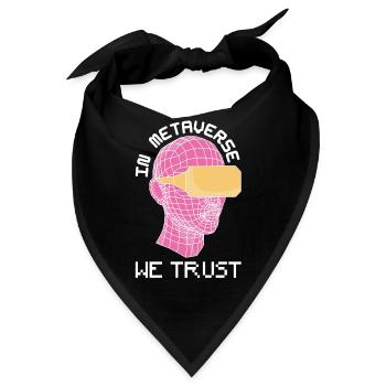 Metaverse - Geschenk nft futuristisches Metaversum - Bandana - Schwarz - Vorne