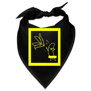 Fun Spaß Lustige - Bandana - Schwarz - Vorne