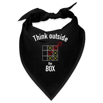 Think outside the box - Bandana - Schwarz - Vorne