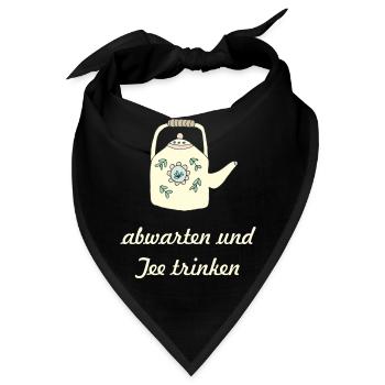 teetrinken - Bandana - Schwarz - Vorne