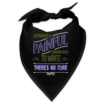 funny sayings literary blog humor jokes editor - Bandana - Schwarz - Vorne