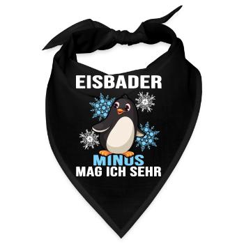 eisbader winterbader eisloch - Bandana - Schwarz - Vorne