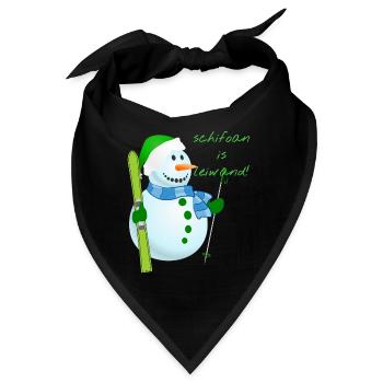 Leiwand Schifoan - Bandana - Schwarz - Vorne