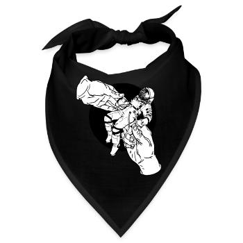 DAS Astronaut Nr 1 White - Bandana - Schwarz - Vorne