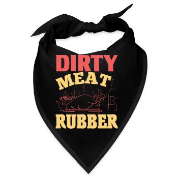 SCHMUTZIGES FLEISCH GUMMI LUSTIG - Bandana - Schwarz - Vorne