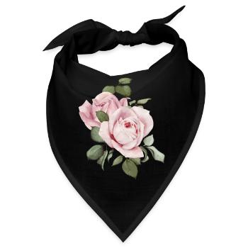 Rosen - Bandana - Schwarz - Vorne
