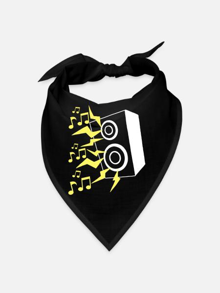 Speaker and music - Bandana - black - Front