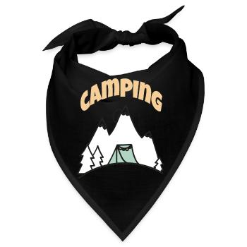 Leben auf dem Campingplatz - Bandana - Schwarz - Vorne