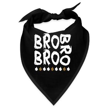 bro bro bro - Bandana - Schwarz - Vorne