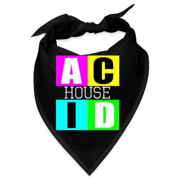 Acid-House-Musik - Bandana - Schwarz - Vorne