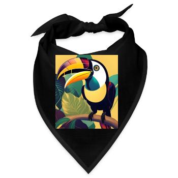 Tukan - Bandana - Schwarz - Vorne