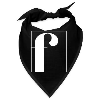 Buchstaben-Alphabet f - Bandana - Schwarz - Vorne