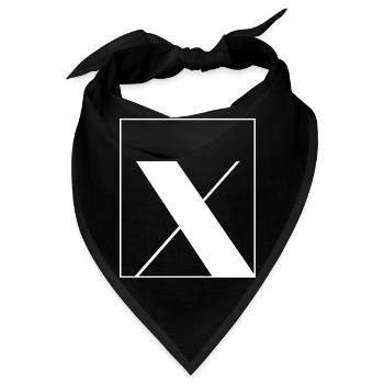Buchstaben-Alphabet x - Bandana - Schwarz - Vorne